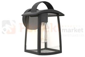 Lutec kinkiet elewacyjny zewnętrzny klasyczny KELSEY 1xE27 czarny IP44 5273603012