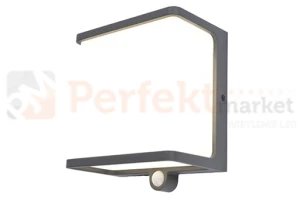 Lutec lampa solarna z czujnikiem ruchu DOBLO 12W 1000lm 4000K czarny IP44 6943701125