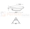 Lampa elewacyjna kinkiet LED Lutec GHOST 5188003118 wymiar.jpg