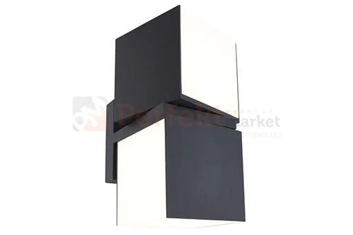 Lampa ścienna zewnętrzna LED kinkiet elewacyjny 23W 3000K Lutec CUBA 519380818 EL.jpg