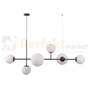 Italux PND-31221-6A-SBL lampa wisząca Vailante czarna kule 6