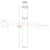 Lampa stojąca ogrodowa HEROS Lutec E27 szara 7288201118 wymiary.jpg