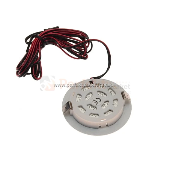 Oprawa meblowa LED wpuszczana okrągła. Widok z tyłu.