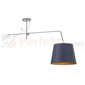 Lampa sufitowa OVIEDO GOLD Lysne abażur granat regulowana