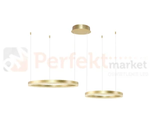 Lampa wisząca HALO PENDANT CCT ringi koła 80+60cm z pilotem