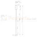 lampa wisząca RAY tuba świecąca LED P022PL-L10B czarna perfektmarket size.jpg