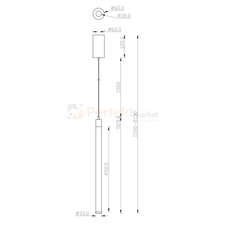 lampa wisząca RAY tuba świecąca LED P022PL-L10B czarna perfektmarket size.jpg