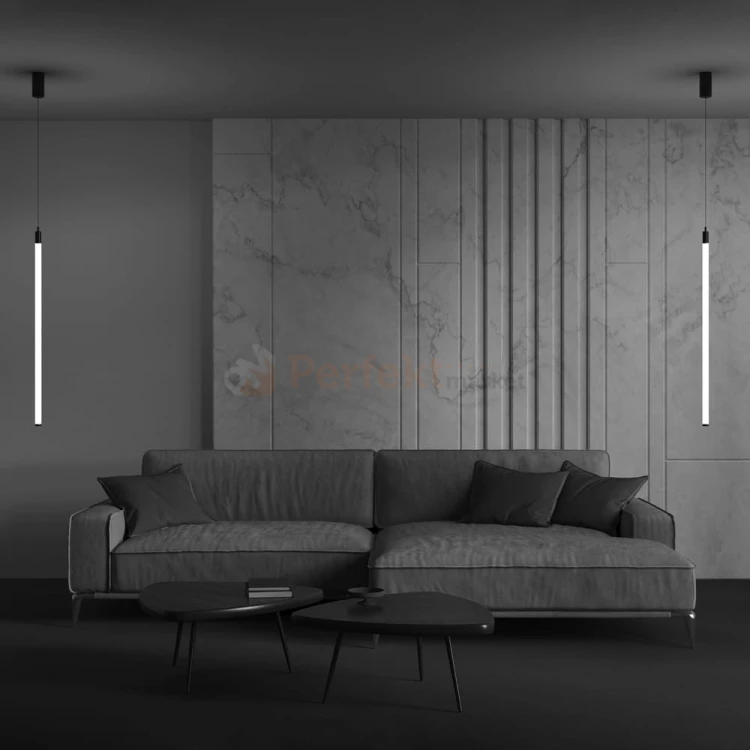 Lampa wisząca Ray czarna tuba LED 20W 3000K 90cm Maytoni P022PL-L20B3K perfektmarket aranż.jpg