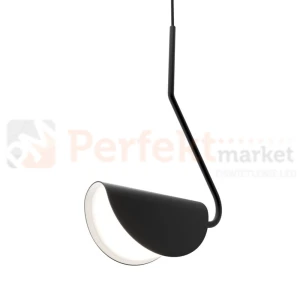 Minimalistyczna lampa wisząca Mollis Maytoni czarna MOD126PL-01B