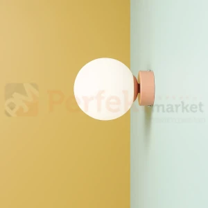 Lampa ścienna nowoczesna kula BALL WALL CORAL S 1076C11_S koralowy Aldex 
