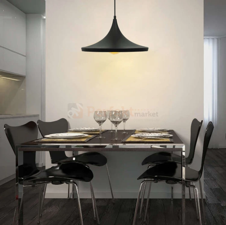 modern lampa czarna wisząca led design room profil okrągła edison minimal styl perfektmarket.jpg