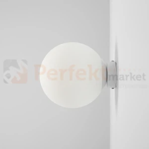 Lampa ścienna nowoczesna kula BALL WALL WHITE M 1076C_M biały Aldex