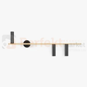 Lampa ścienna dasignerski kinkiet TREVO WALL 3 BRASS prawy 1083Y40_2 Aldex