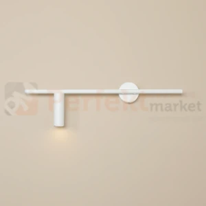 Lampa ścienna dasignerski kinkiet TREVO WALL ALL WHITE lewy 1104C Aldex