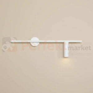 Lampa ścienna dasignerski kinkiet TREVO WALL ALL WHITE prawy 1104C_2 Aldex