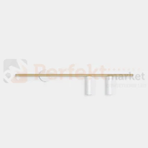 Lampa ścienna dasignerski kinkiet TREVO WALL 2 WHITE BRASS prawy 1097D40_2 Aldex