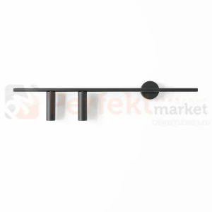 Lampa ścienna dasignerski kinkiet TREVO WALL 2 ALL BLACK lewy 1104D1 Aldex 