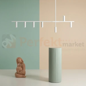 Designerska lampa wisząca TREVO 7 ALL WHITE  1104T Aldex
