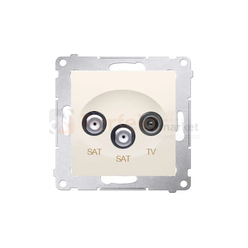 DASK2.01/41 Simon 54 gniazdo antenowe RTV/SAT/SAT końcowe kremowe bez ramki perfektmarket