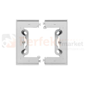 Simon 55 puszka natynkowa składana, pojedyncza aluminium mat TSC/143