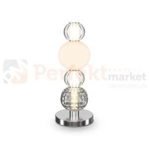 Lampa stołowa COLLAR chrom z dmuchanego szkła 3000K Maytoni MOD301TL-L18CH3K