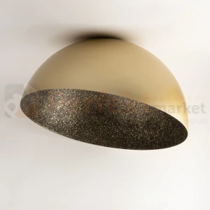 Lampa sufitowa plafon złoty  czarny nakrapiany kula designerska Sigma SFERA 70 32480