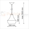 modern lampa p306b biala wisząca led design rozmiary size okrągła edison minimal styl perfektmarket.jpg