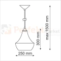modern lampa p306b biala wisząca led design rozmiary size okrągła edison minimal styl perfektmarket.jpg