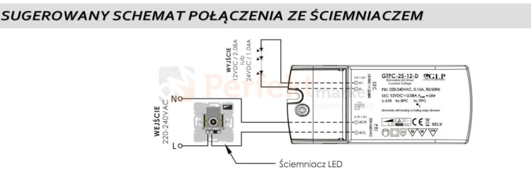 Zasilacz ściemnialny fazowo TRIAK 24V 25W IP20 GTPC-25-24-D przykladowy schemat podlaczenia perfektmarket.jpg