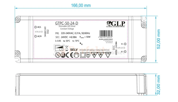 zasilacz ściemnialny triak 50W GTPC-50-D wymiar perfektmarket.jpg