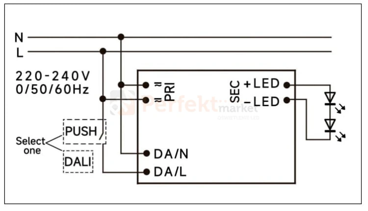 ls-45-24-dali2 LI zasilacz 45W 24V schemat podpięcia DALI.jpg