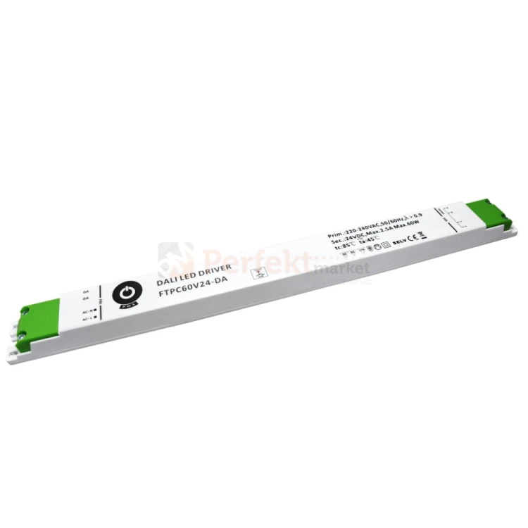 Zasilacz LED 24V 2.5A CV DALI Push Dimming, linear plastic case FTPC60V24-DA perfektmarket.jpg