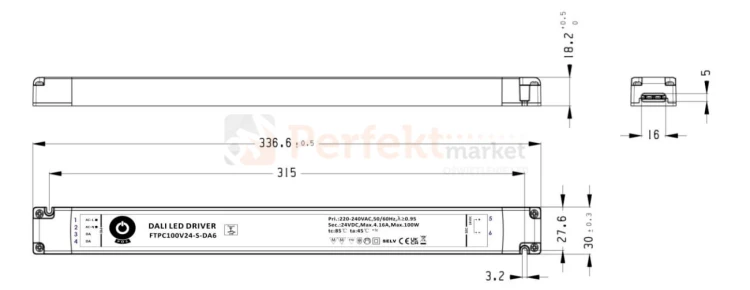FTPC100V24-S-DA6 zasilacz dali typ 6 slim 24V 100W wymiary perfektmarket.jpg