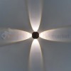 kinkiet zewnetrzny architektoniczny 4 kierunki świecenia LED 4x1 gwiazda perfektmarket