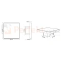 MiBOXER panel sterujący do taśm LED RGB RGBW T3 4 strefowy dotykowy 230V wymiary.jpg