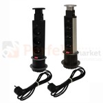 Media Port blatowy 3 gniazda 230V 60mm Slim perfektmarket sklep elektryczny