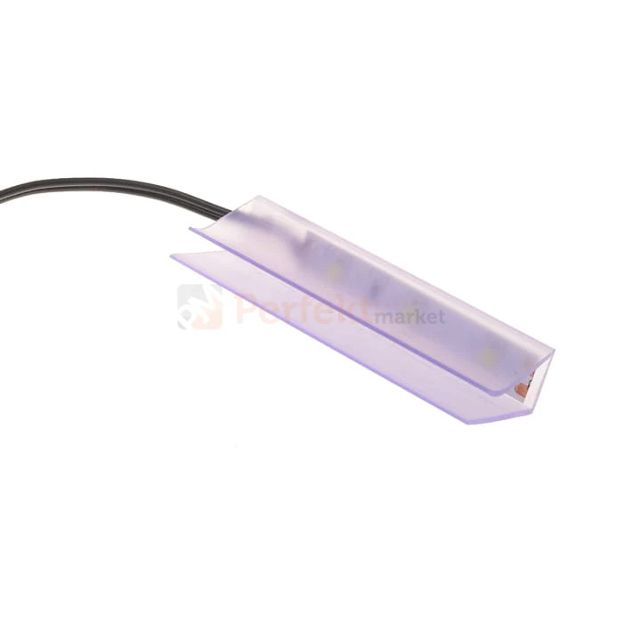 Klips LED do półek szklanych PCV perfektmarket połka oswietlenie meble meblowe
