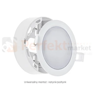 Oprawa 2w1 natynkowo-podtynkowa Algine 6W okrągła downlight
