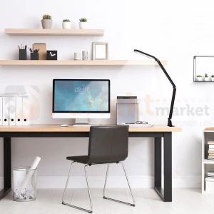 Lampa biurkowa mocna kreślarska czarna z uchwytem do blatu EPSILON CCT 800lm