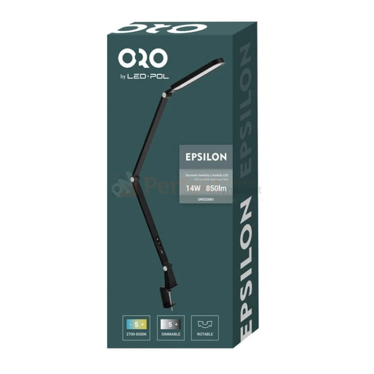 mocna lampka biurkowa kreślarska z mocowaniem do blatu ORO33061EPSILON LED perfektmarket 4.jpg