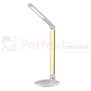 Lampa biurkowa PICA LED CCT biało złota ściemnialna