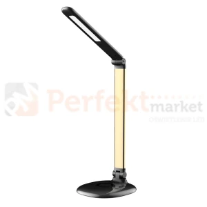 Lampa biurkowa PICA LED CCT czarno złota ściemnialna