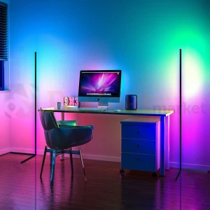Lampa stojąca narożna MAGIC RGB cyfrowa gamingowa 165cm 20W pilot
