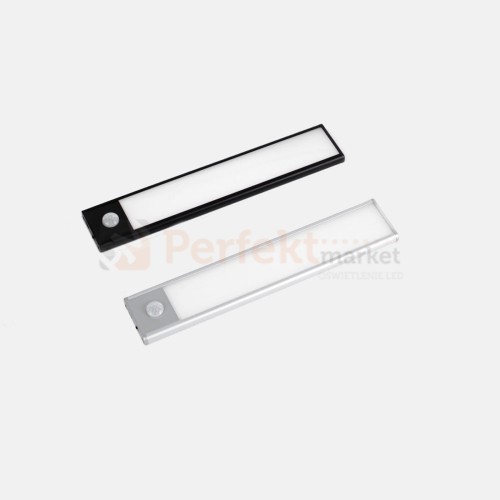 lampa do garderoby na baterię z czujnikiem ruchu ładowania USB 20cm PIR srebrna czarna perfektmarket olsztyn.jpg
