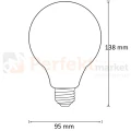 Żarówka LED ściemnialna COG E27 clear G95 duża kula filament.jpg