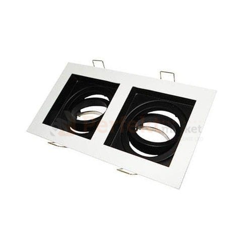 oprawa sufitowa wpuszczana kwadraowa ruchoma podwójna biała oświetlenie_LED led 32597   perfektmarket.jpg