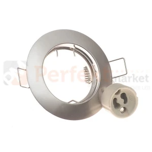 Oprawa halogenowa LED stała satyna odlew aluminium gniazdo GU10