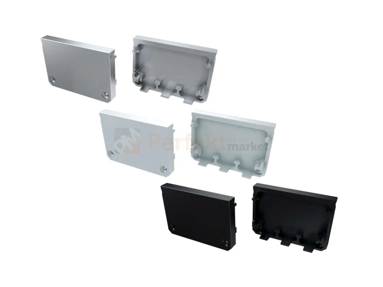 Zaślepki do profilu typ Iledo LUMINES-ZAS-ILEDO perfektmarket sklep profil aluminiowy szare czarne białe