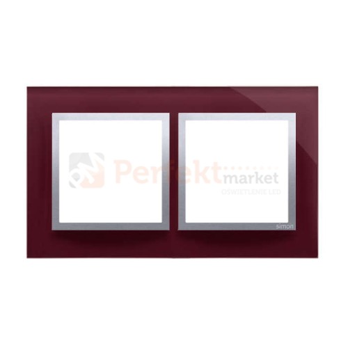 Simon 54 nature ramka podwójna szkło kusząca śliwka fioletowy purpura DRN2/89 perfektmarket