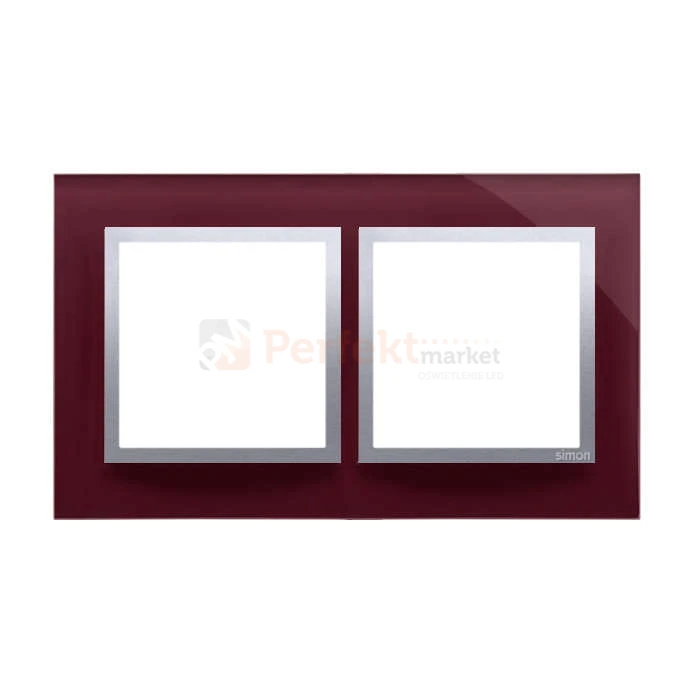 Simon 54 nature ramka podwójna szkło kusząca śliwka fioletowy purpura DRN2/89 perfektmarket